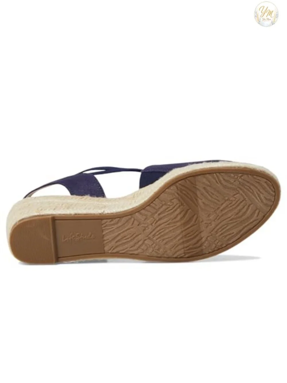 Canvas Epsadrille Wedge Slip-On with Woven Heel